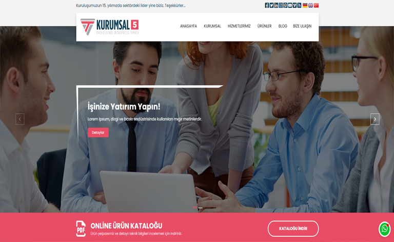 WordPress Kurumsal Tema 5