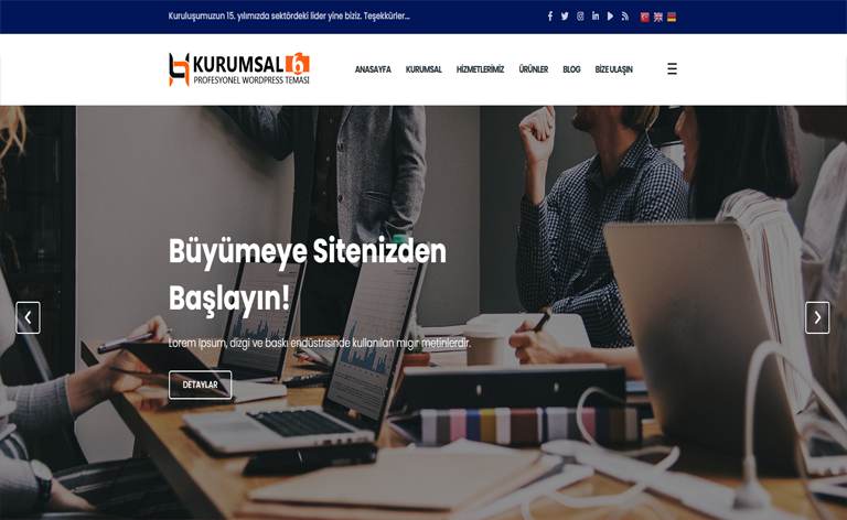 WordPress Kurumsal Tema 6